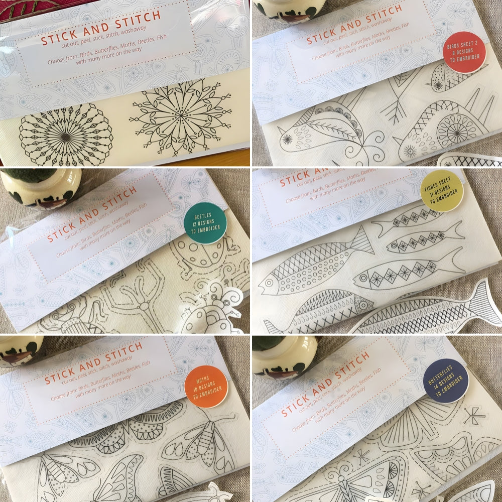 Water soluble embroidery transfers