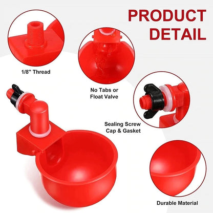 💥Last Day 50% Off--🔥Automatic Chicken Water Cup Bird Coop