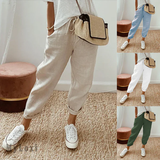 🎉2025 New Products Hot Sale✨Casual cotton and linen pants for women