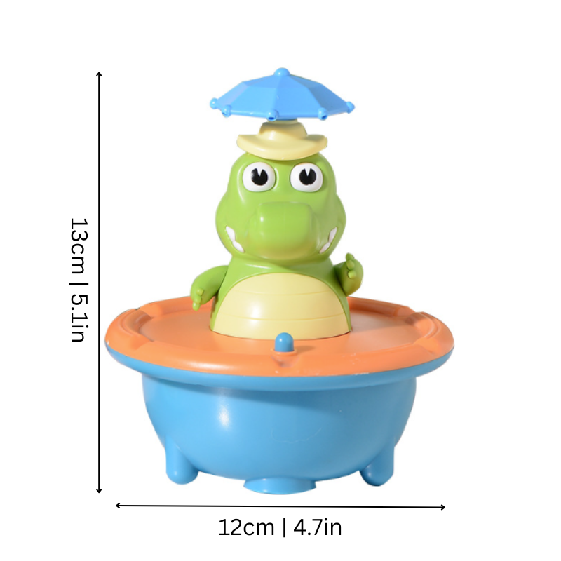 Froggle Spinning Bath Toy That Makes Splash Time Fun