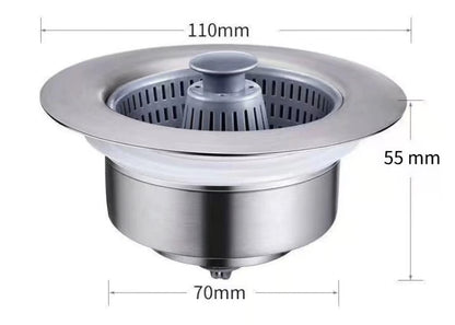 🔥LAST DAY 49% OFF-Upgraded 3 in 1 Kitchen Sink Drain Strainer