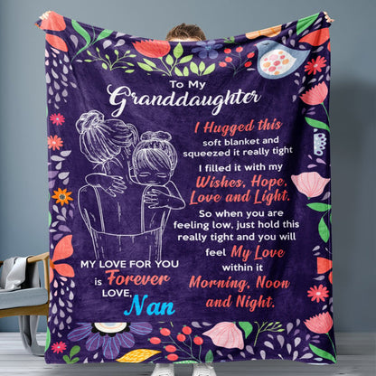 Last Day 75% OFF - 🎁Granddaughter's Gift-Sweet Words Blanket