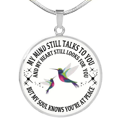 Last Day 75% OFF - My Mind Still Talks To You Memorial Necklace, In Memory Of Gift💕
