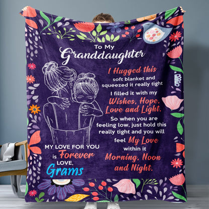 Last Day 75% OFF - 🎁Granddaughter's Gift-Sweet Words Blanket