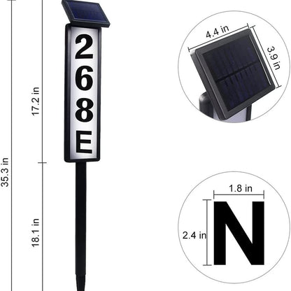 🎁49%OFF- 🌞Solar Address Sign - 🚚Make you never miss a delivery again