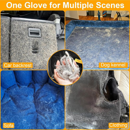Hair cleaning gloves