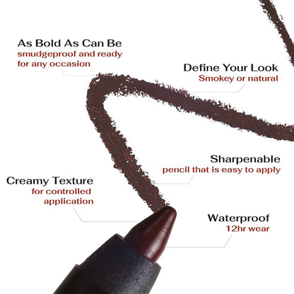 🎁Buy 1 Get 1 Free🔥 - 🌟24 HR Waterproof Eyeliner Duo Sharpenable Eye Pencil