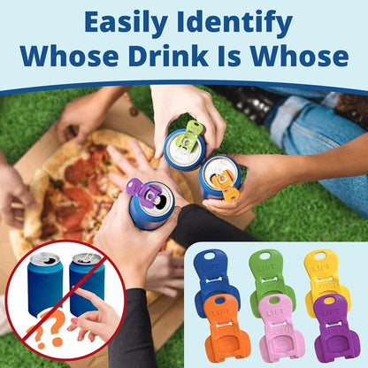 Beverage Barricade 2.0 – Snap-On Can Lid with Tab Opener & Spill Guard