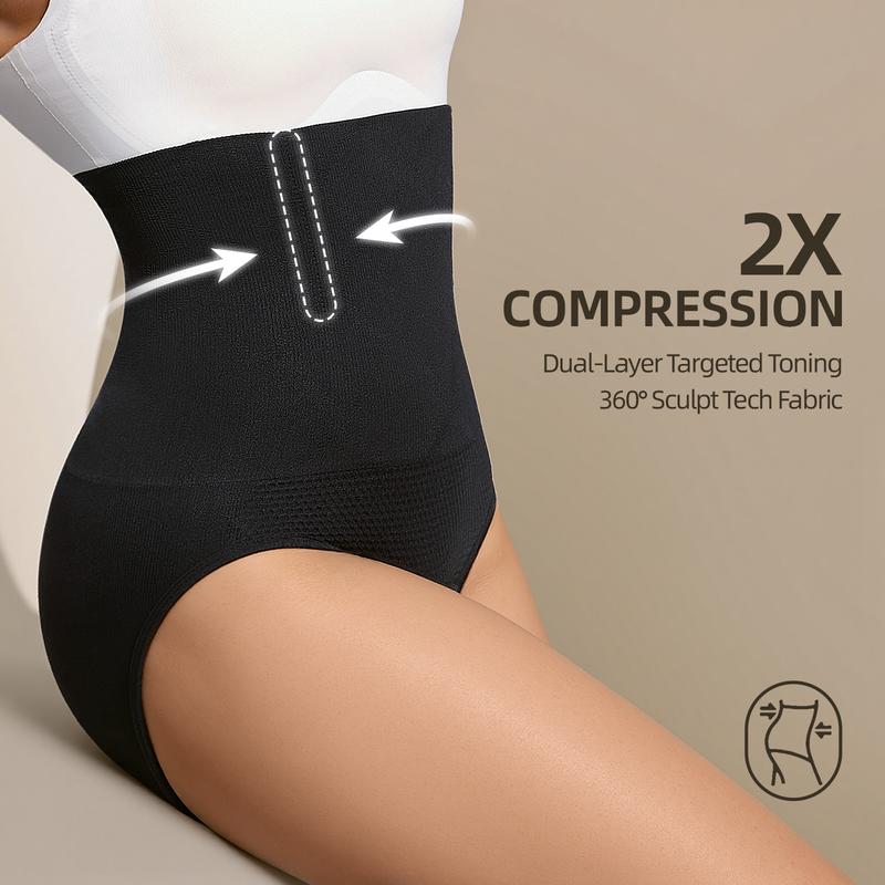 Sculpting High-Waist Shaper Briefs with Booty Lift