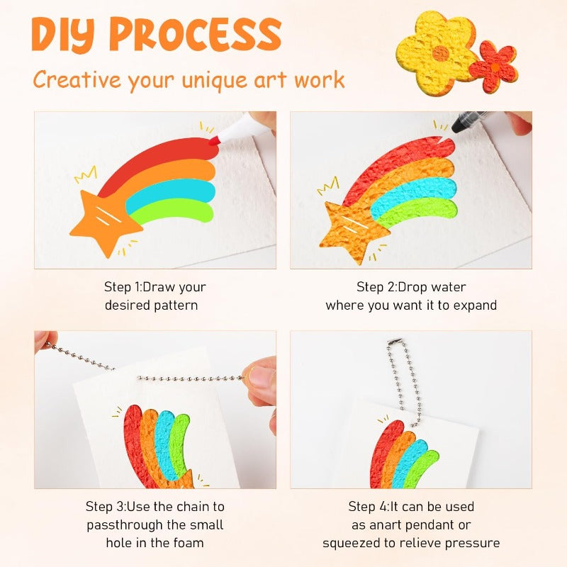Magic Puffy-Paper – Instant 3D Craft Sheets for Kids & Creators
