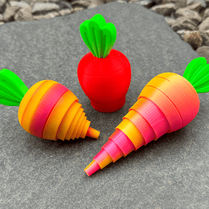 🥕3D Printed Decompression And Retractable Carrot Toy