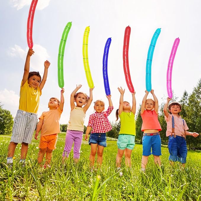 ✨Children 's Day Promotion🔥 [100 Pack] Rocket Balloons Plus 1 Easy-To-Use Pump - Party Pack