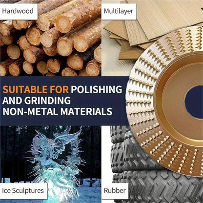 Slope-Type Wood Carving Disc for Angle Grinder