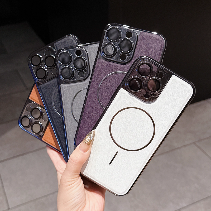 Velora LuxeShield Leather Case – Magnetic Charging & Premium Protection
