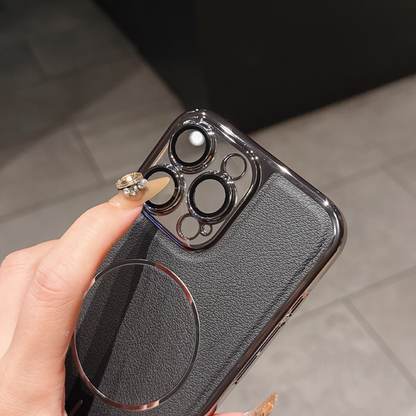 Velora LuxeShield Leather Case – Magnetic Charging & Premium Protection