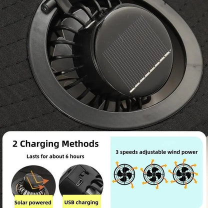 🎁Best father‘s Day Gifts❤2025 New Ultralight Solar Fan Sun Hat – Lighter Than a Baseball!⚾(Only 11oz)