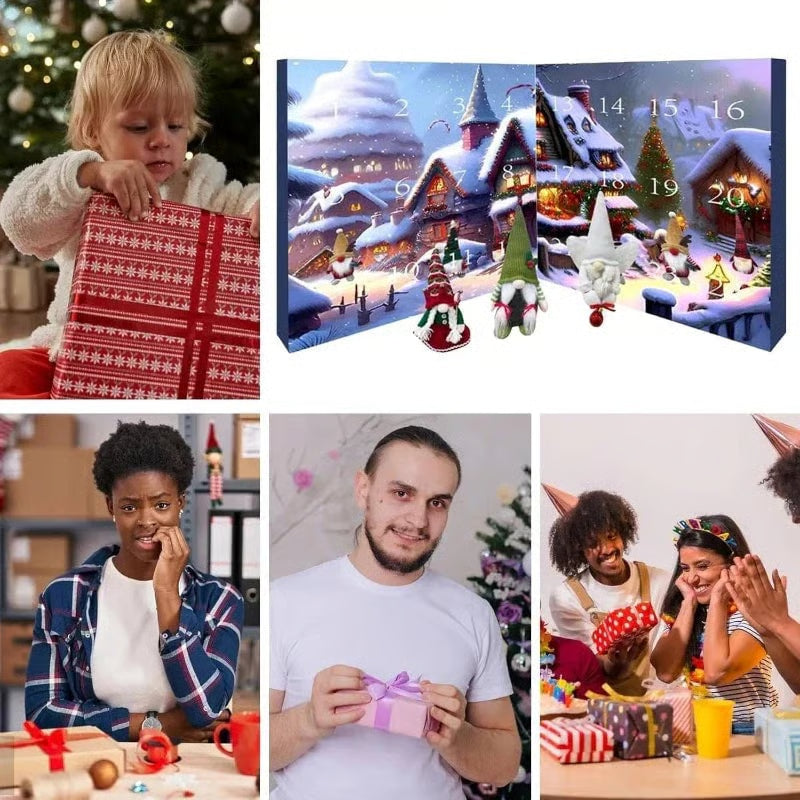 🎅 2025 Christmas( Halloween ) Gnome Countdown Calendar-🌟Christmas (New)