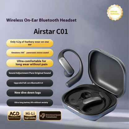 🎧👂 Zero-Gravity Titanium Bluetooth Earbuds - Ultra-Long Battery, HiFi Stereo, Comfortable for Long Wear