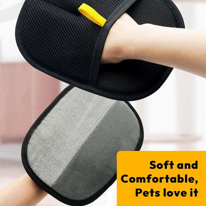 Hair cleaning gloves