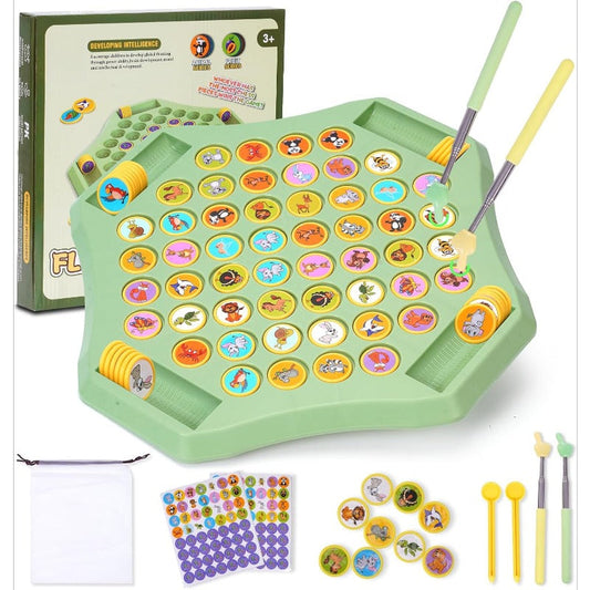 Flip-Match Board Game for Kids – DIY Flip Chess Board for Kids (2–4 Players)