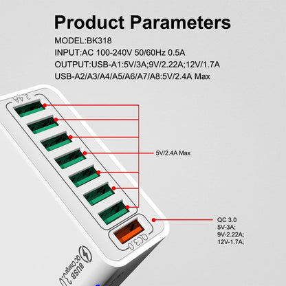 8 Ports USB Charger