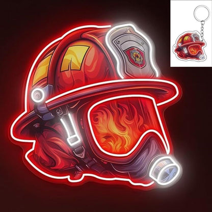 ⏰Firefighter Helmet Neon Sign🎁