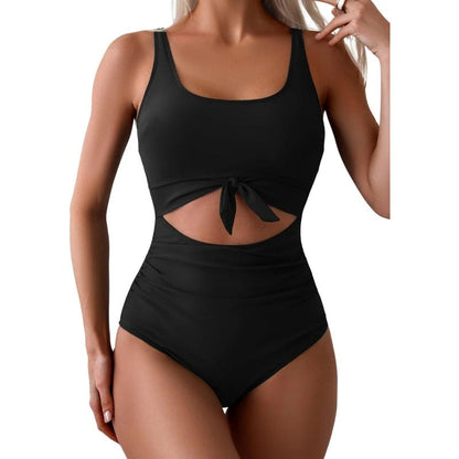 Ruched Cut-Out One-Piece Swimsuit