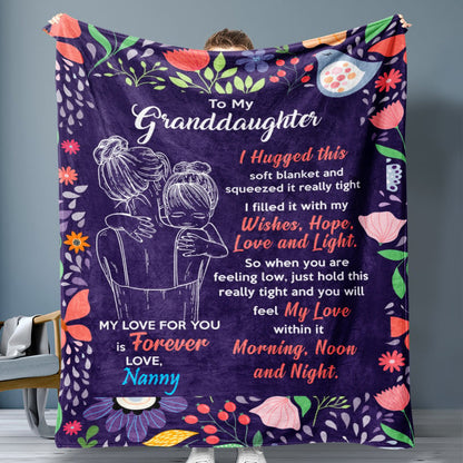 Last Day 75% OFF - 🎁Granddaughter's Gift-Sweet Words Blanket