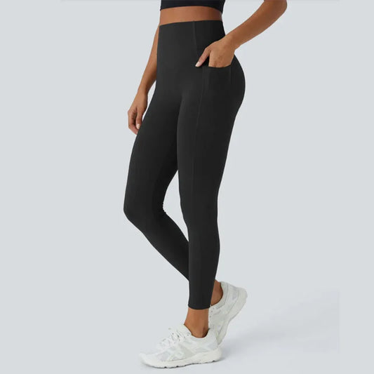 💕2025 HOT SALE 30% OFF🌸High-Waisted Butt Lifting Tummy Control Shaping Training Leggings with Side Pocket