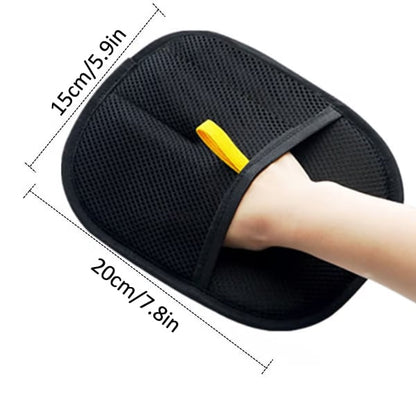 Hair cleaning gloves