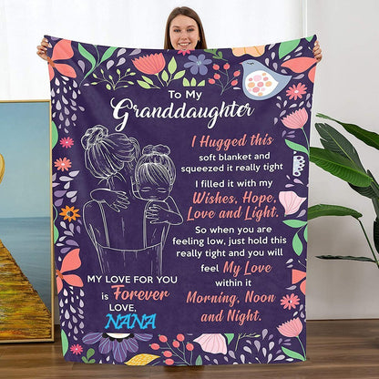 Last Day 75% OFF - 🎁Granddaughter's Gift-Sweet Words Blanket