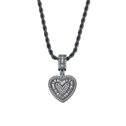 💖Last Day Sale 49% OFF💖Cubic Diamond Heart Pendant Necklace