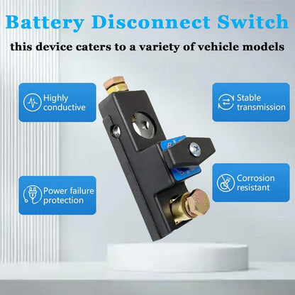 Eptchn Heavy-Duty Copper Smart Car Battery Disconnect Switch For 12V/24V Systems