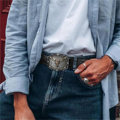 🔥LAST DAY 49% OFF - Adjustable Ratchet Western Belt (With Western Buckle)