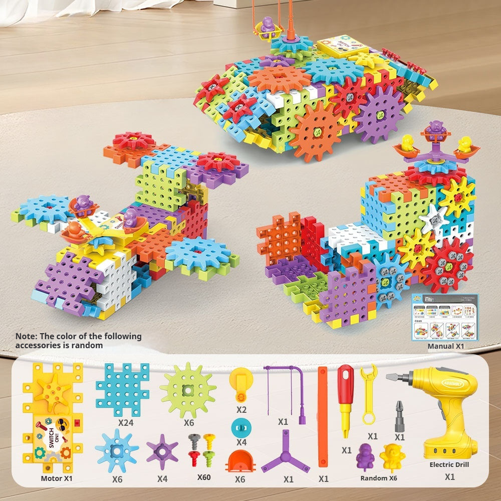 Electric Gear Building Toy Set