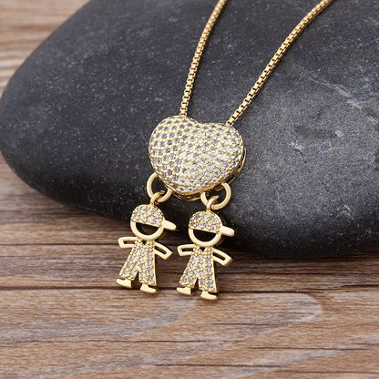 🔥 Last Day 69% OFF -Mother's Love Necklace - Love and My Kids
