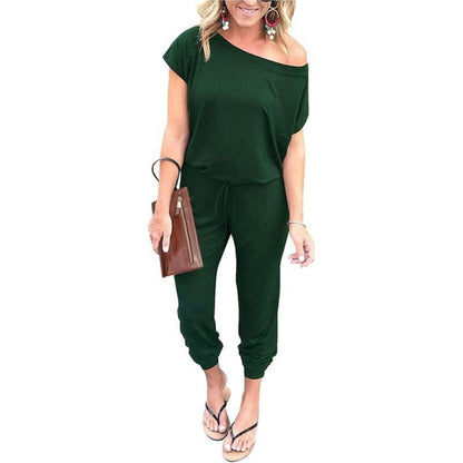 Off-Shoulder Jogger Jumpsuit – Lounge-to-Street Comfort with All-Day Style