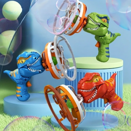 DinoBubbles Delightful Dinosaur Bubble Blaster for Kids