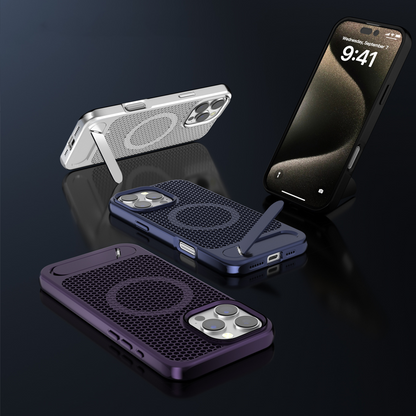 HiveFlow Cooling Case – Built-in Stand & MagSafe Compatible Design