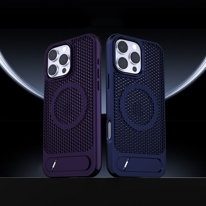 HiveFlow Cooling Case – Built-in Stand & MagSafe Compatible Design